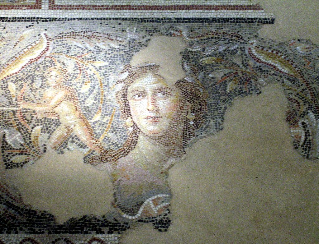 A mosaic floor in house at Sepphoris
