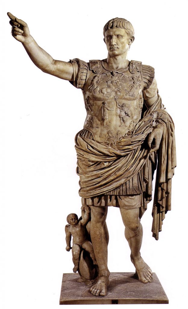 A statue of the emperor Augustus